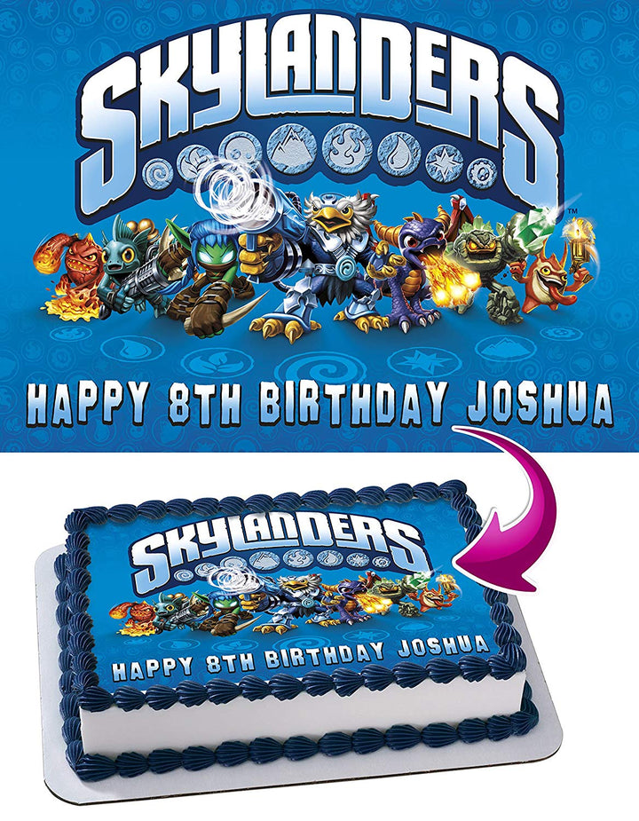 Skylanders Edible Cake Toppers