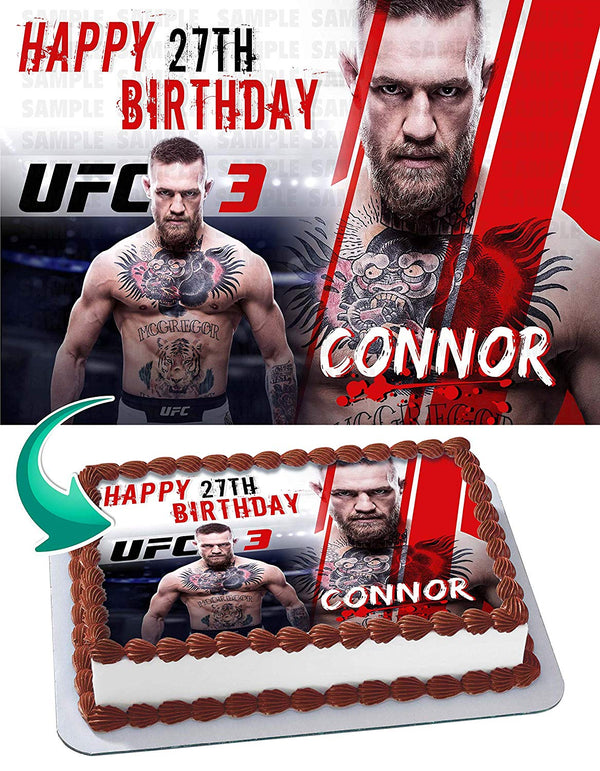 Conor McGregor Edible Cake Toppers