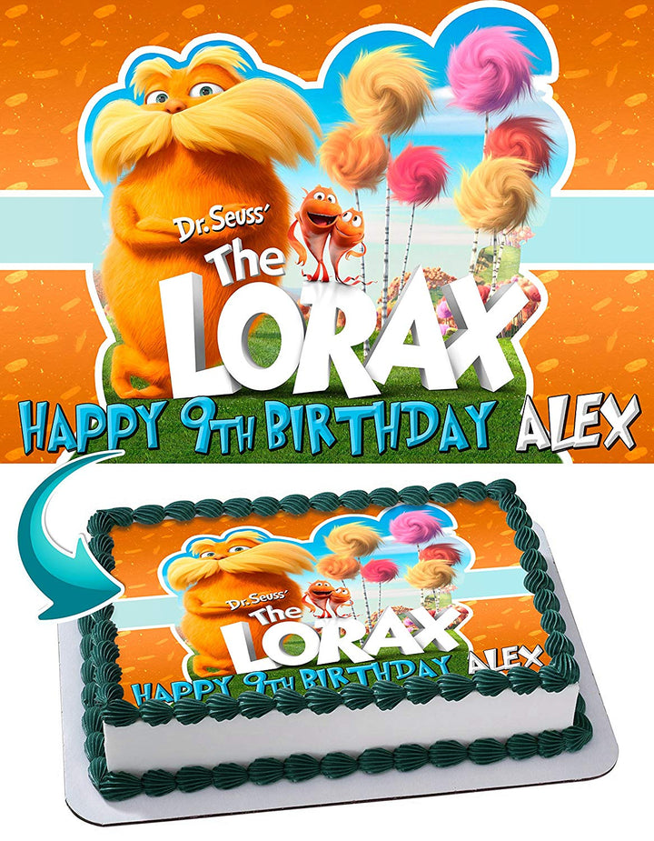 The Lorax Edible Cake Toppers