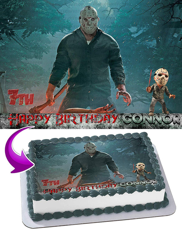 Jason Voorhees Edible Cake Toppers