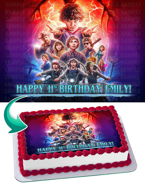 Stranger Things 4 Edible Cake Toppers