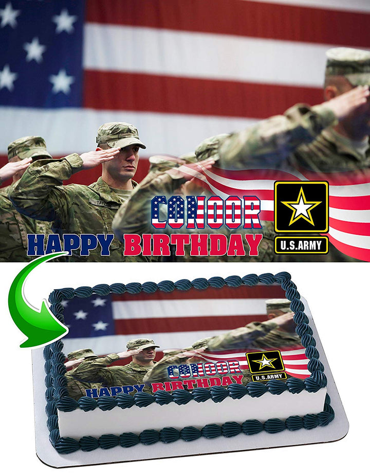 US Army Edible Cake Toppers