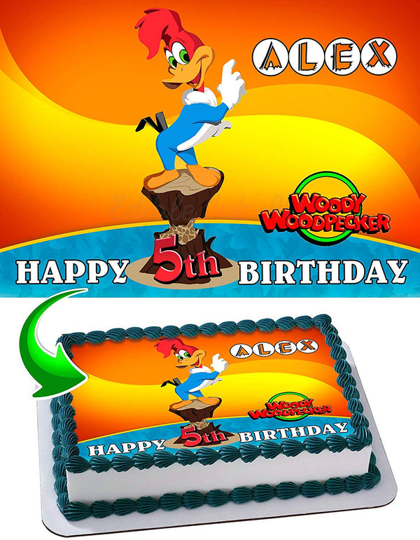 Woody Woodpecker Edible Cake Toppers