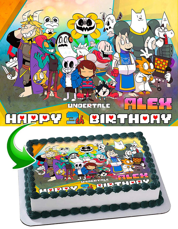 Undertale Edible Cake Toppers