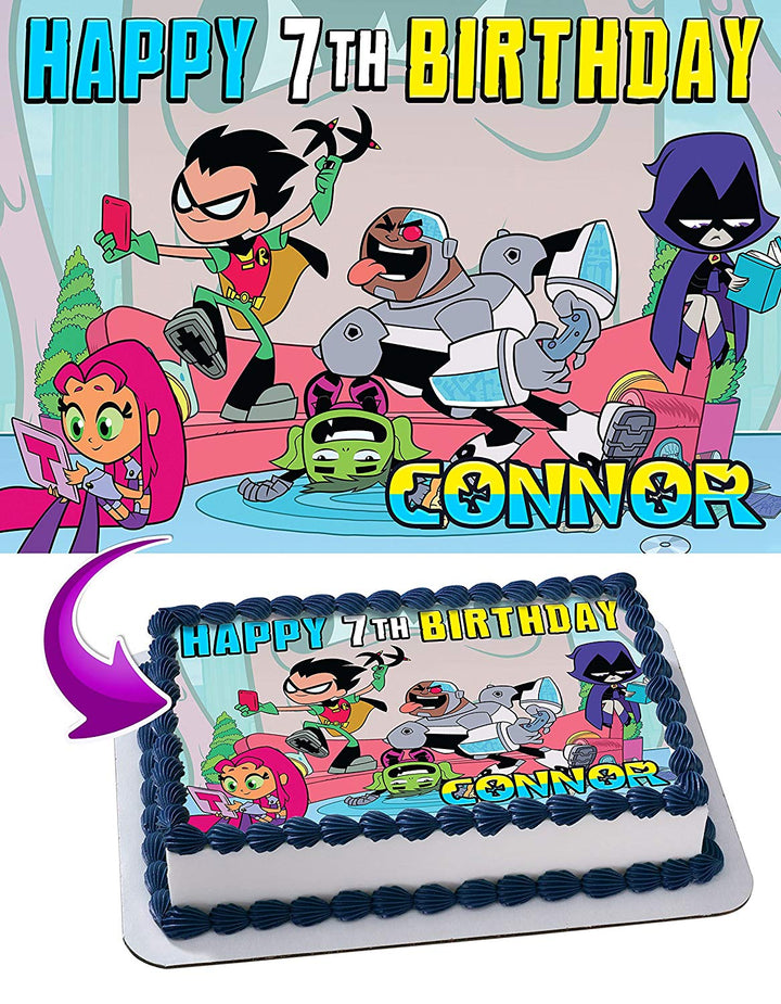 Teen Titans Go Edible Cake Toppers