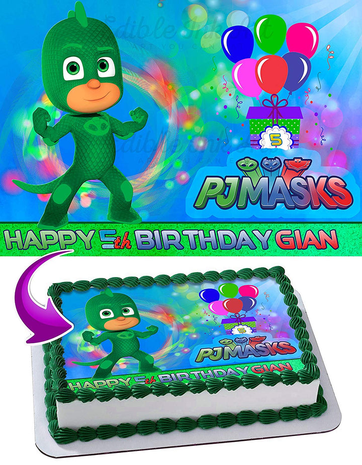 Gekko PJ MASKS Edible Cake Toppers