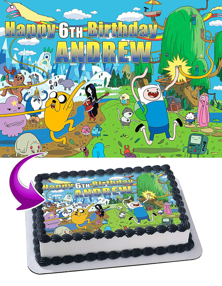 Adventure Time Edible Cake Toppers