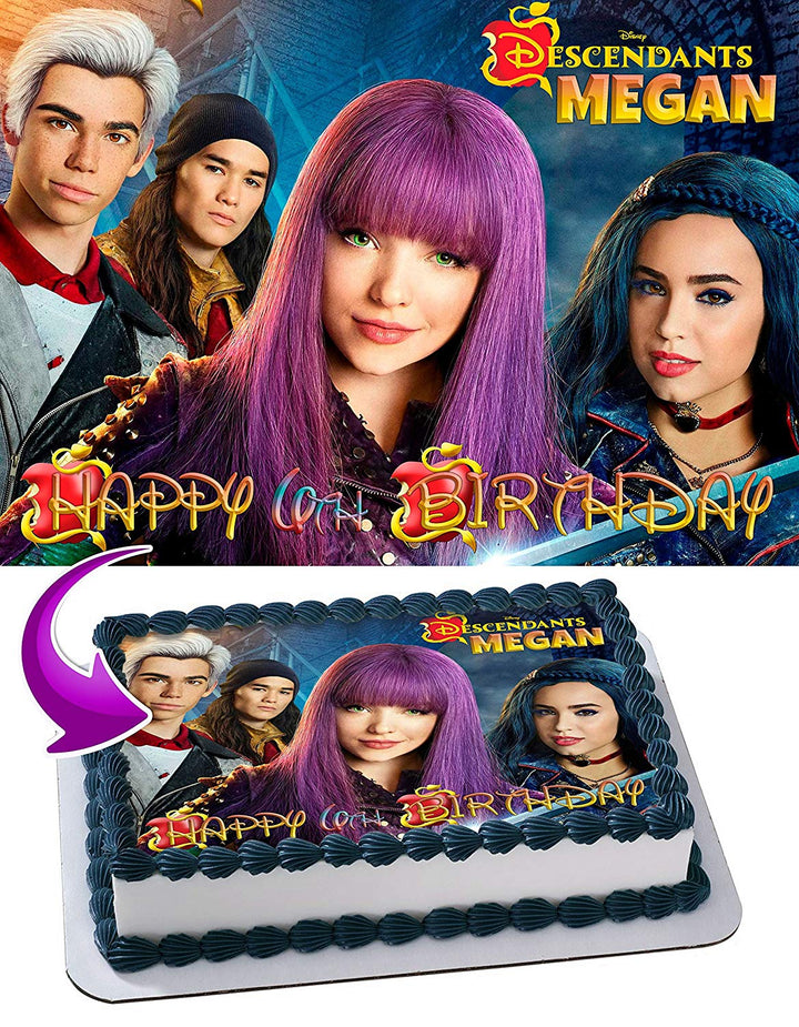 Descendants Edible Cake Toppers