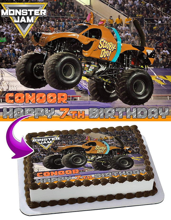 ScoobyDoo Monster Jam Edible Cake Toppers