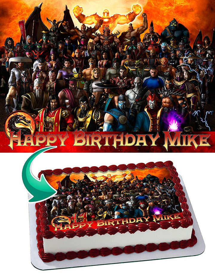 Mortal Combat Edible Cake Toppers