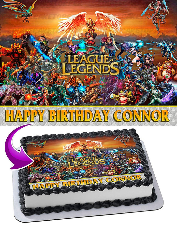 League of Legends Edible Cake Toppers
