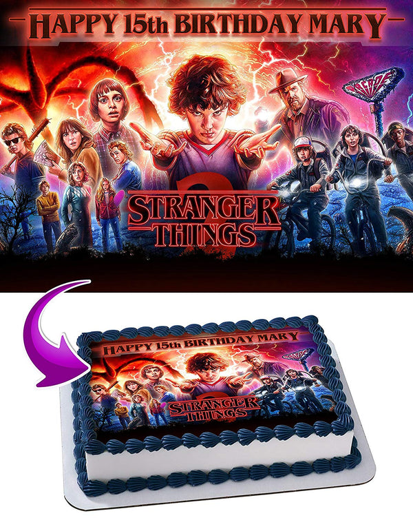 Stranger Things Edible Cake Toppers