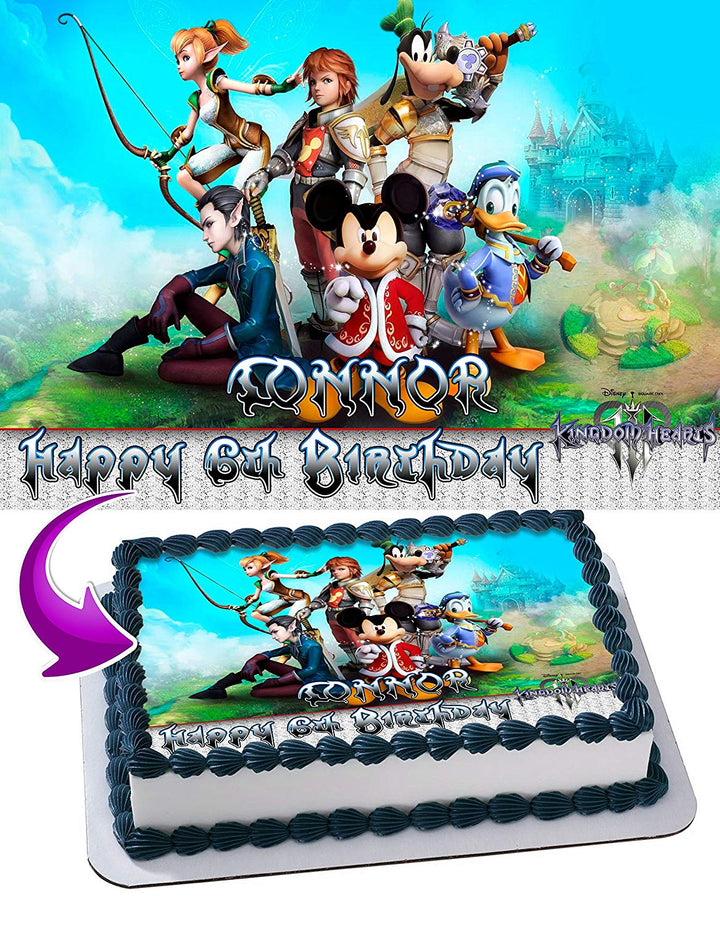 Kingdom Hearts Edible Cake Toppers