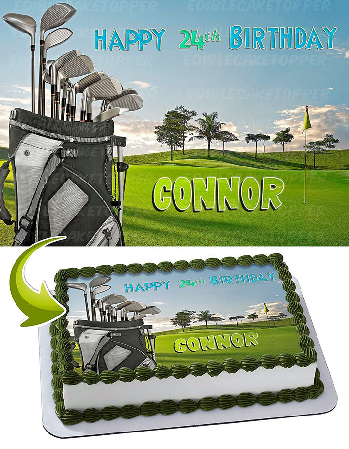 Golf Edible Cake Toppers