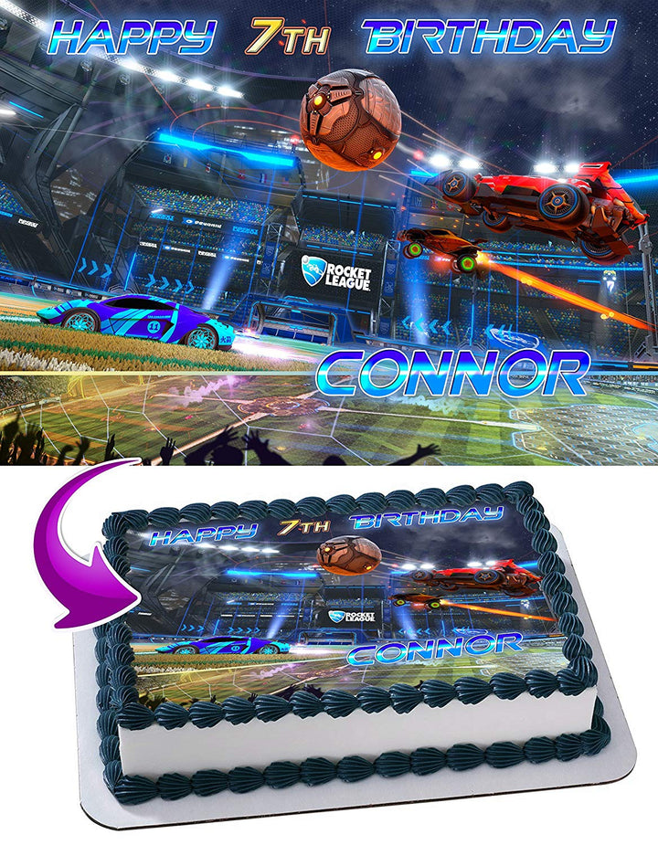 Rocket League Edible Cake Toppers