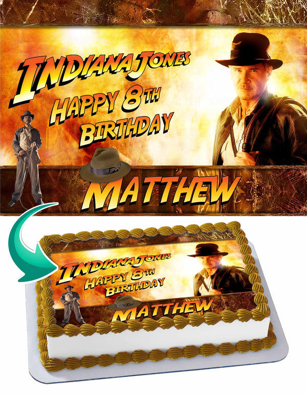 Indiana Jones Edible Cake Toppers