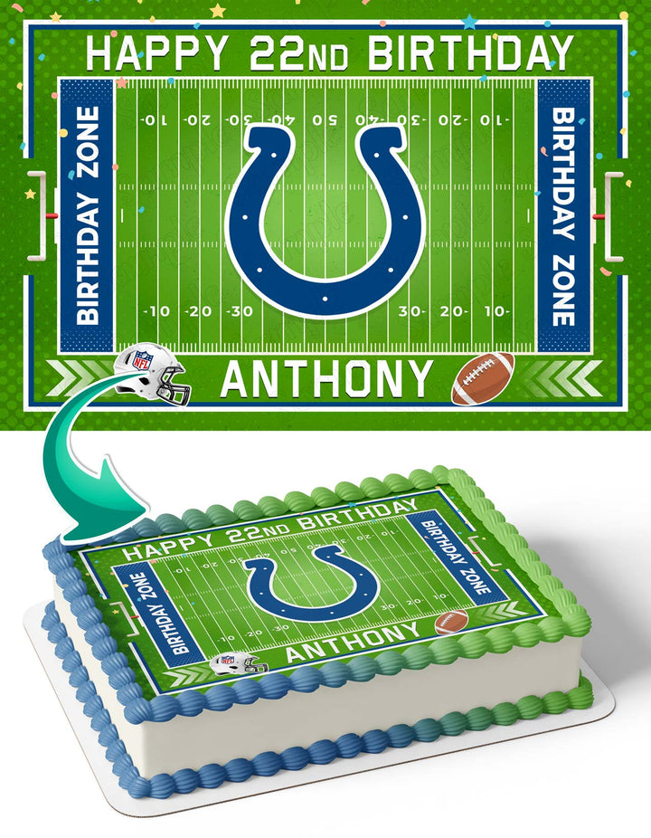 Indianapolis Colts Edible Cake Toppers