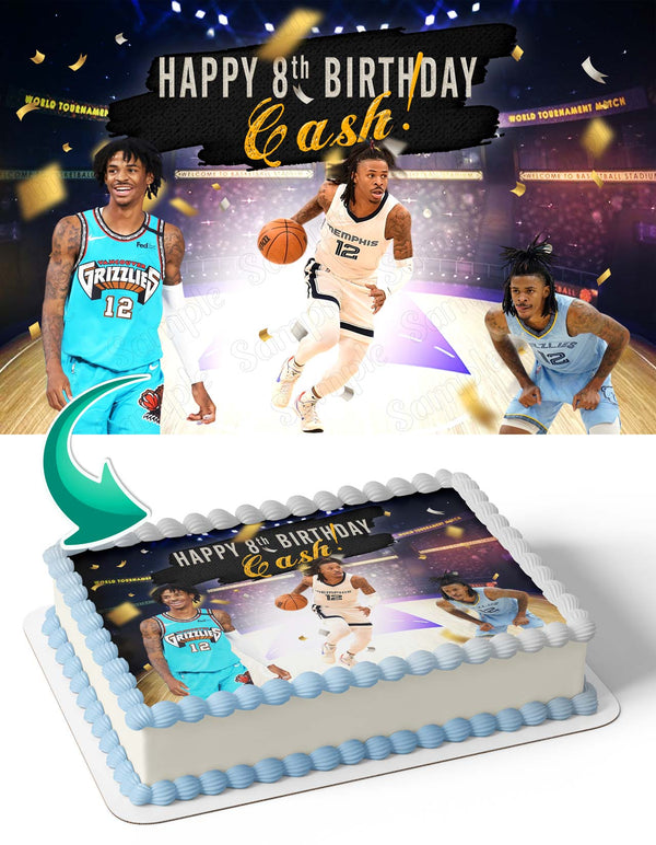 Ja Morant Memphis Grizzlies Edible Cake Toppers