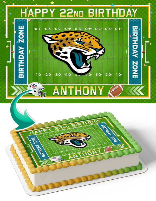 Jacksonville Jaguars Edible Cake Toppers