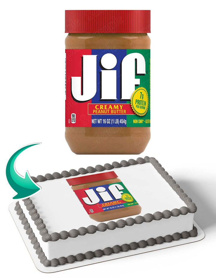 Jif Peanut Butter Cake Deco Wrap Edible Cake Toppers