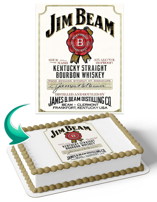 Jim Beam JB Edible Cake Toppers