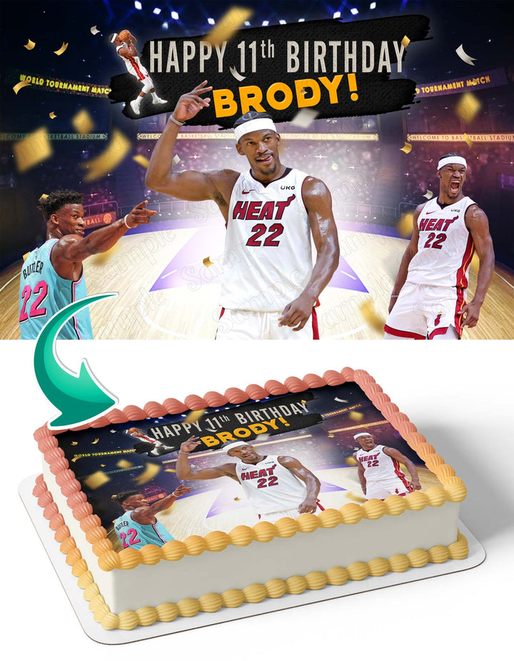 Jimmy Blutler Buckets Miami Heat Edible Cake Toppers