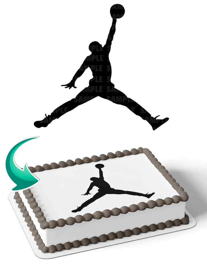 Jordan Flight Logo Edible Cake Toppers