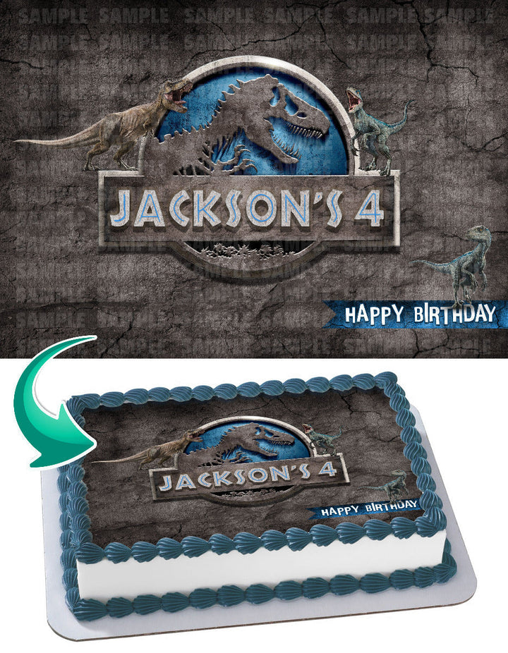 Jurassic World Edible Cake Toppers