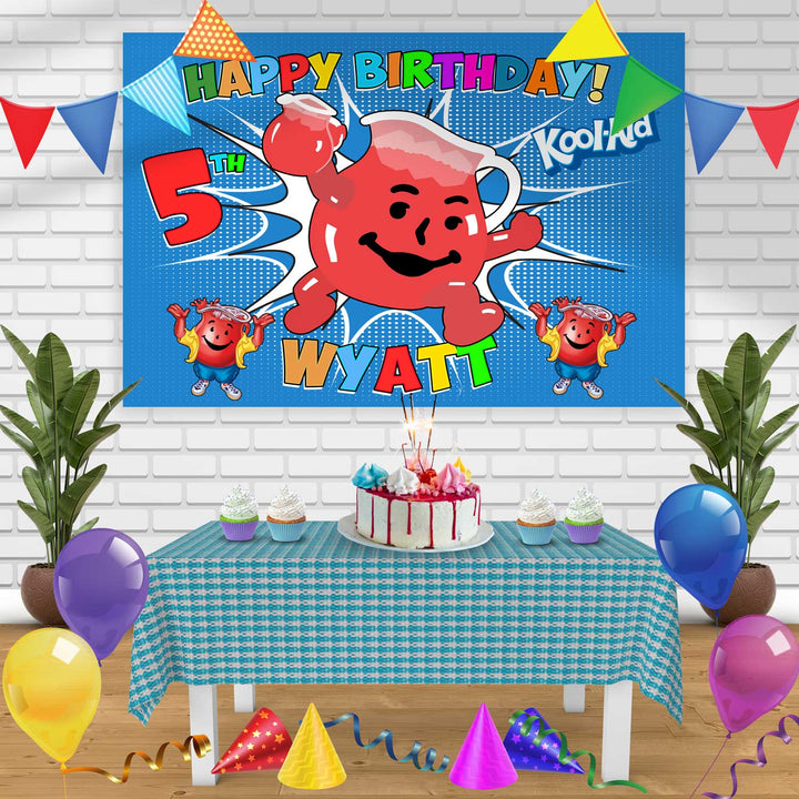 Kool Aid Birthday Banner Personalized Party Backdrop Decoration