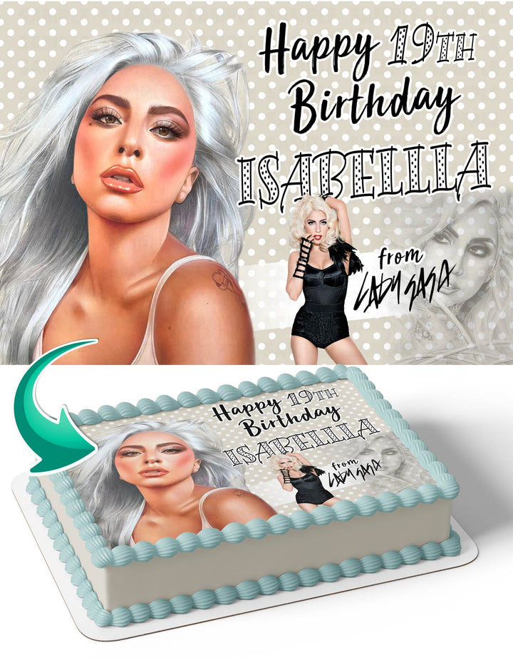 Lady Gaga Edible Cake Toppers