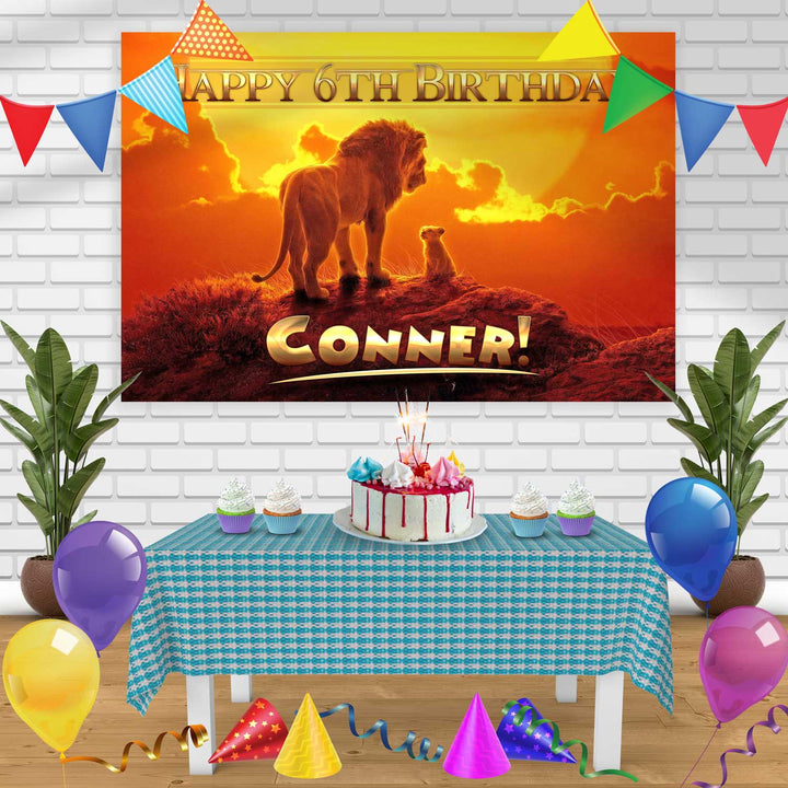 Lion King 2019 Birthday Banner Personalized Party Backdrop Decoration