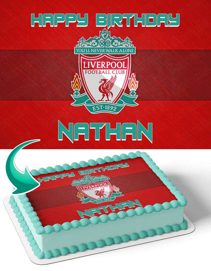 Liverpool FC R Edible Cake Toppers