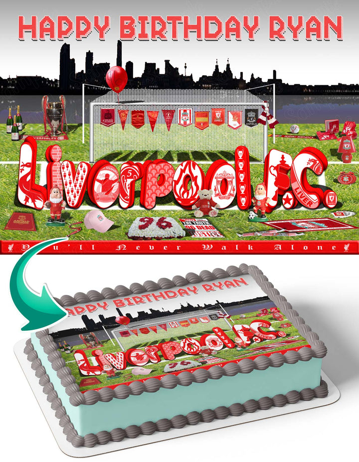 LiverPool LV Edible Cake Toppers