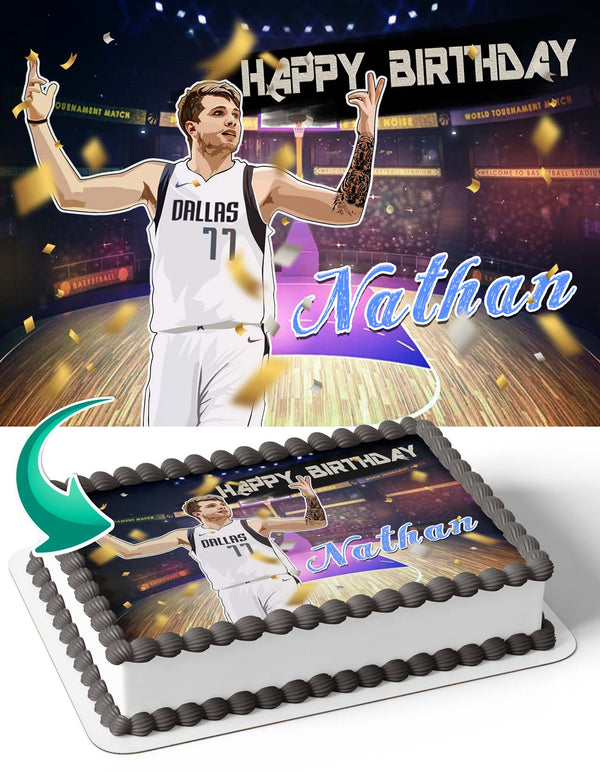 Luka Doncic Edible Cake Toppers