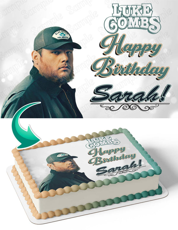 Luke Combs Edible Cake Toppers