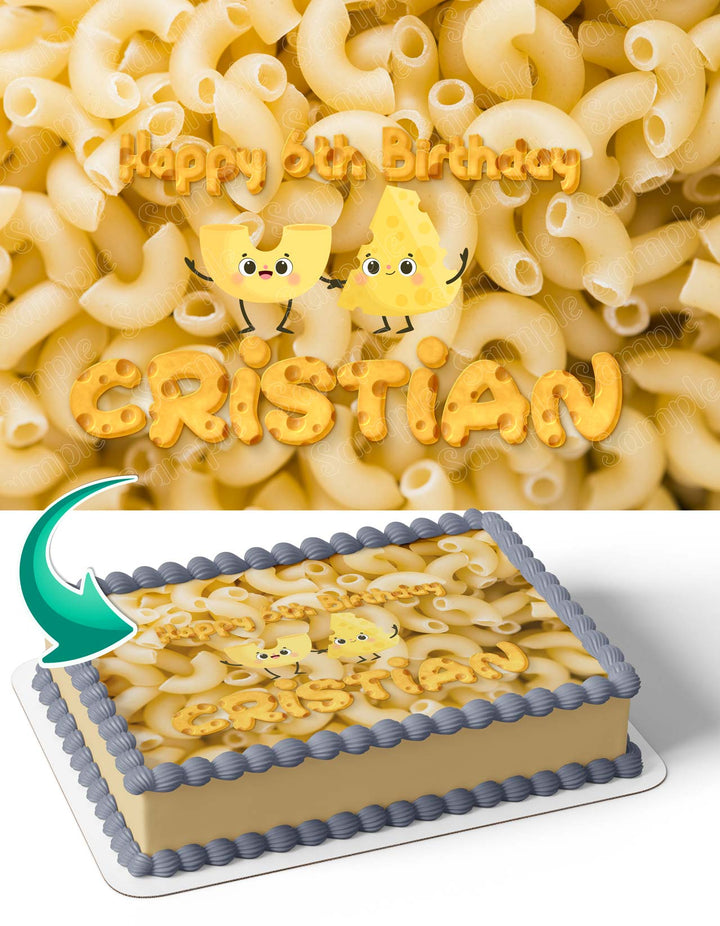 Mac and Cheese Fan Edible Cake Toppers