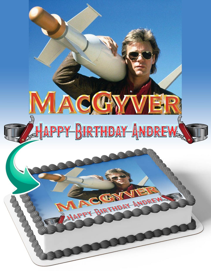 Macgyver Edible Cake Toppers