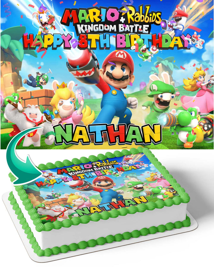 Mario Rabbids Kingdom Battle Edible Cake Toppers