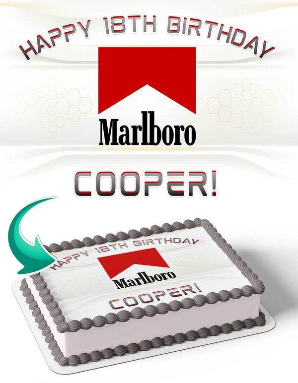 Marlboro Edible Cake Toppers