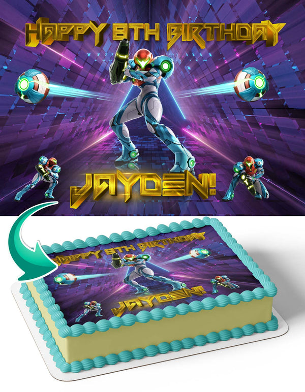 Metroid Dread Edible Cake Toppers