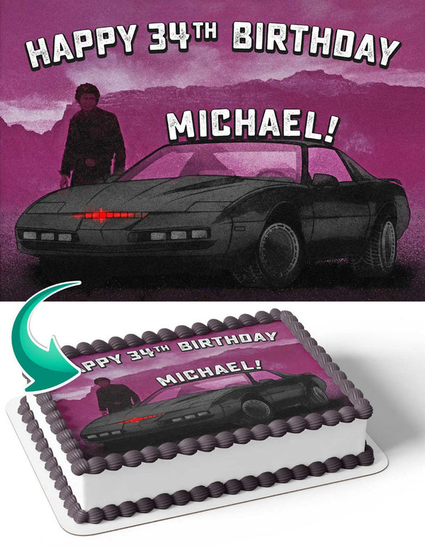 Michael Knight Rider Kitt Edible Cake Toppers