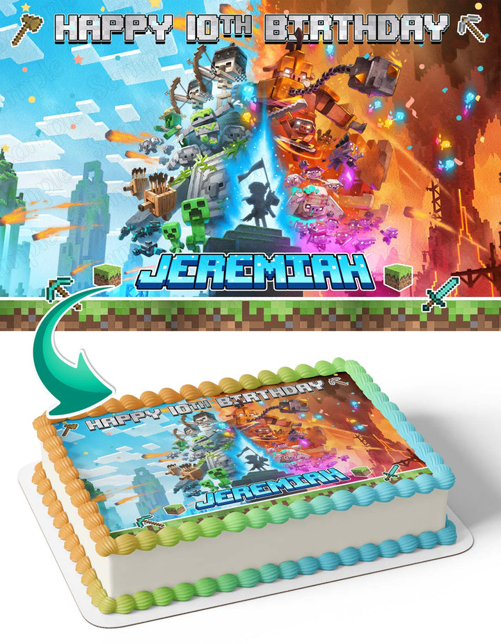 Minecraft Legends AC Edible Cake Toppers