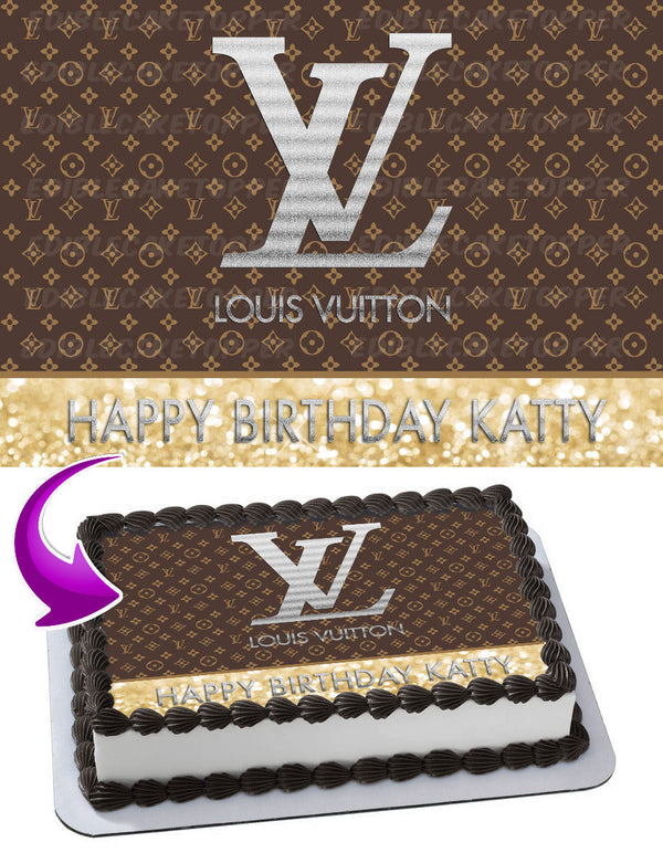 Louis Vuitton Edible Cake Toppers