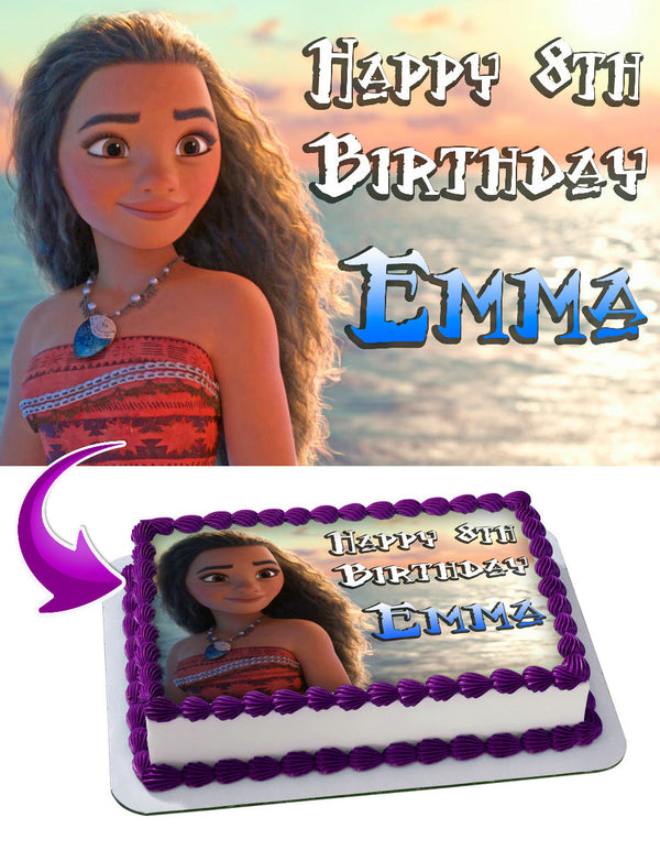 Moana Edible Cake Toppers