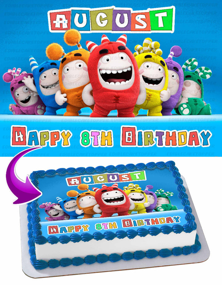 Oddbods Edible Cake Toppers