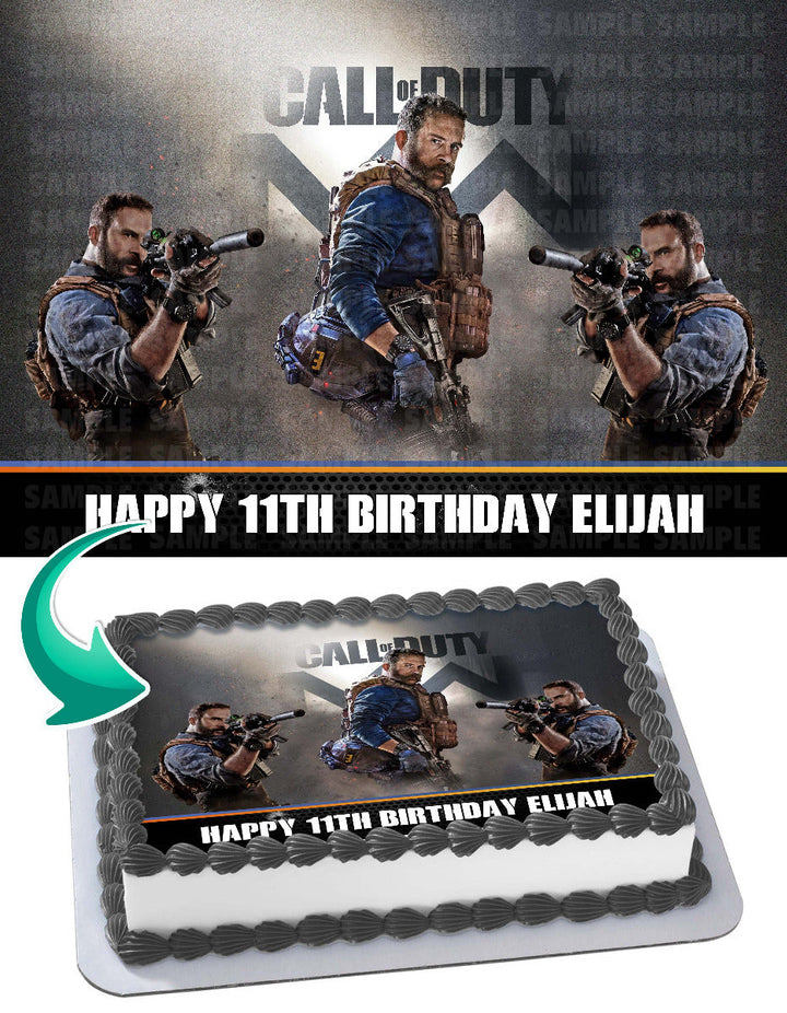 Call of Duty Modern Warfare Edible Cake Toppers