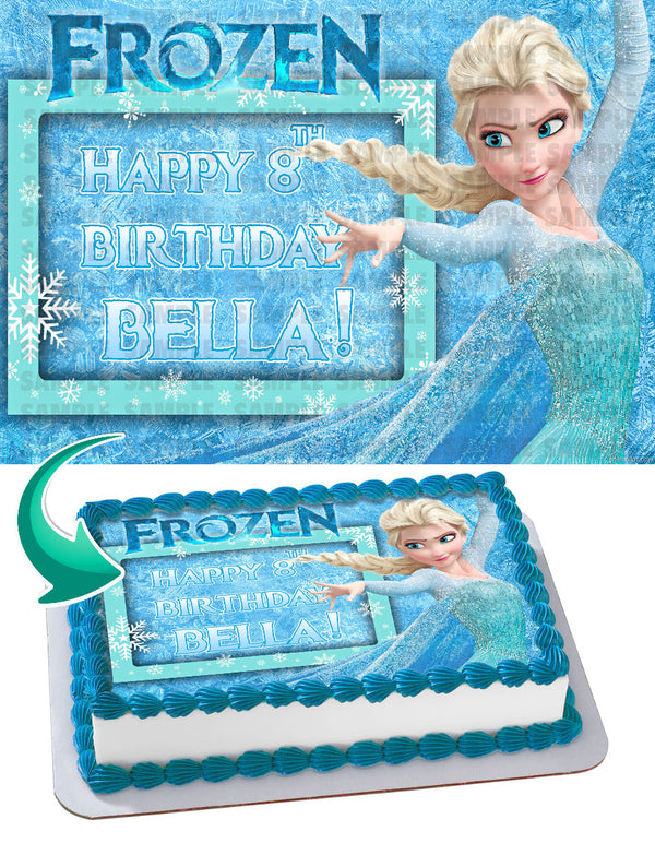 Frozen Edible Cake Toppers