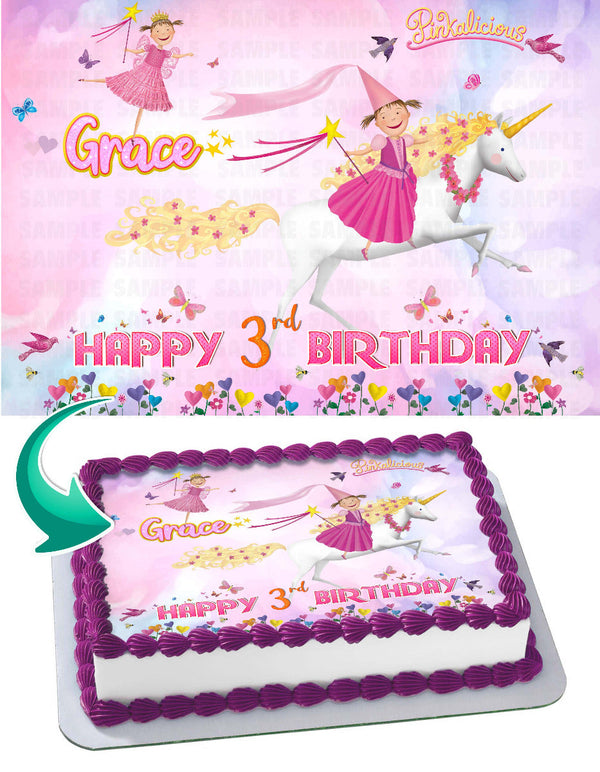 Pinkalicious Edible Cake Toppers