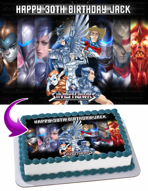 SilverHawks Edible Cake Toppers