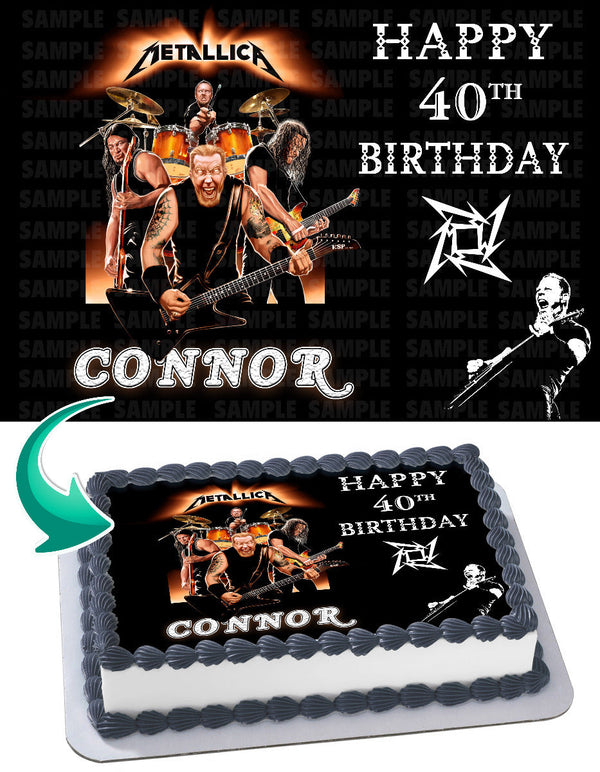 Metallica Edible Cake Toppers